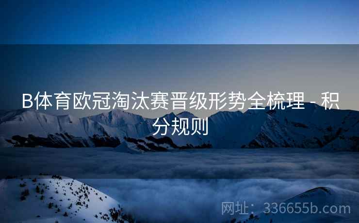 B体育欧冠淘汰赛晋级形势全梳理 - 积分规则